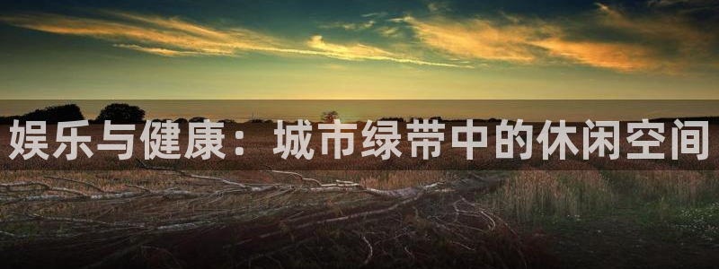 星欧娱乐链接：娱乐与健康：城市绿带中的休闲空间